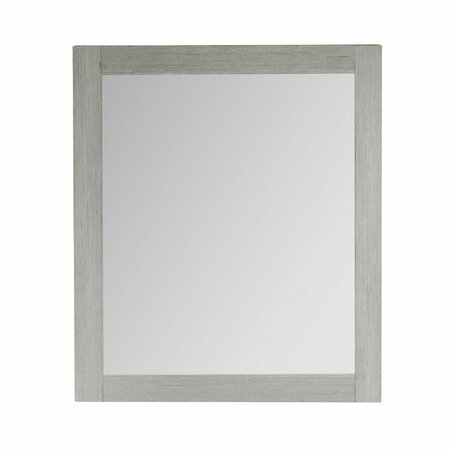 COMFORTCORRECT 26 in. Rectangle Wood Frame Mirror, Grey Pine CO2797700